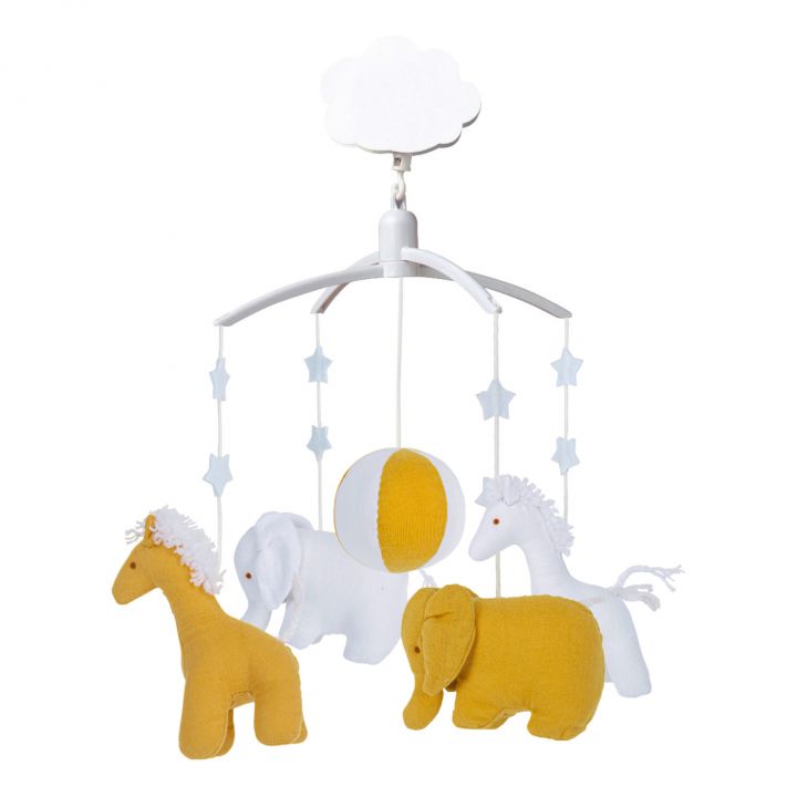 床鈴裝飾 小馬與大象 (黃色) [VM1149 04]